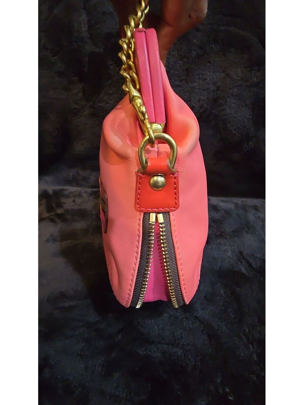 1. 2008 Coach Bonnie Brass Kisslock Purse Pinkπ - Picture 3 of 8